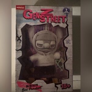 MINISO Gen Z Street Stuffed Animal - Gray